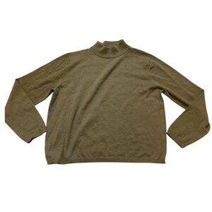 Pendleton 100% Merino Wool Mock Neck Sweater Sz XL Green